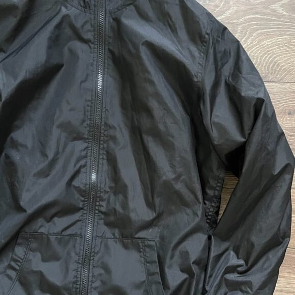 Old Navy Black Jersey Lined Long Sleeve Hooded Jacket Coat XXL (18) Plus - Picture 4 of 12